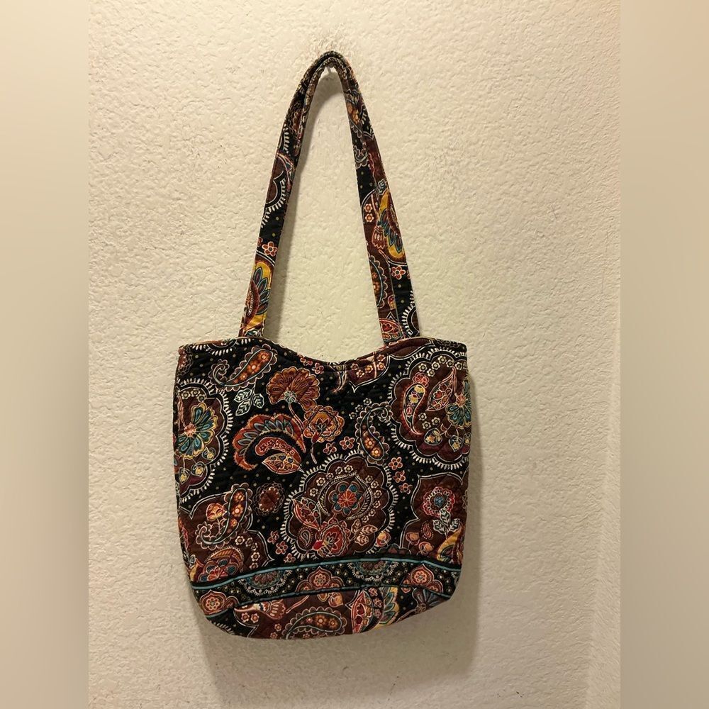 NWOT Vera Bradley jazzy bloom Multicolor Paisley Tote Bag